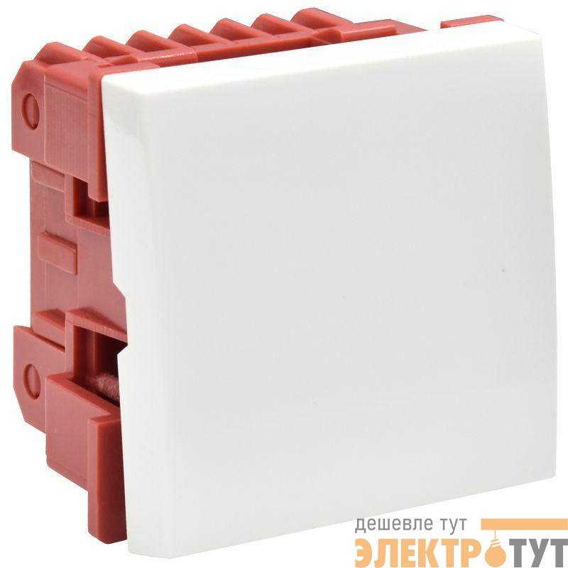Выключатель 1-кл. 2мод. СП 10А IP20 ВКО-21-00-П бел. PRIMER IEK CKK-40D-VO2-K01