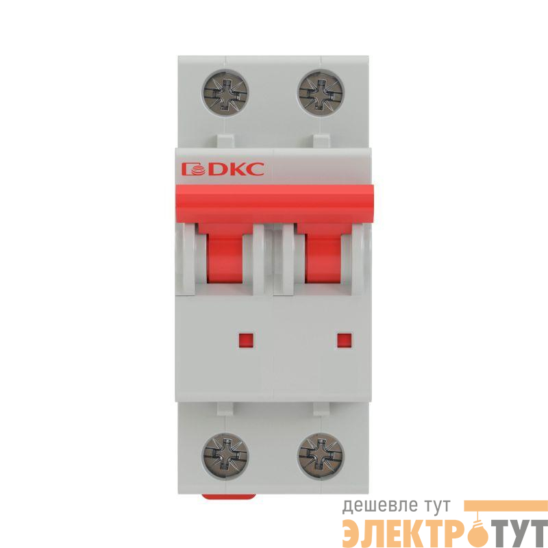 Выключатель автоматический модульный 2п C 4А 6кА MD63 YON MD63-2C4-6