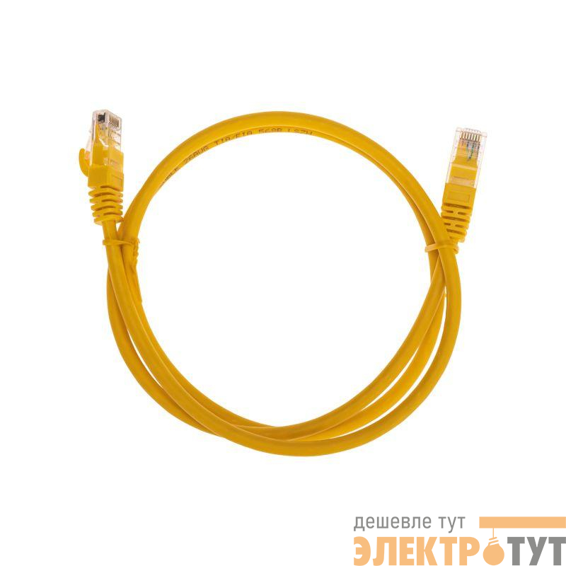 Патч-корд U/UTP CAT 6 RJ45-RJ45 26AWG LSZH желт. 1м Rexant 02-0295-1
