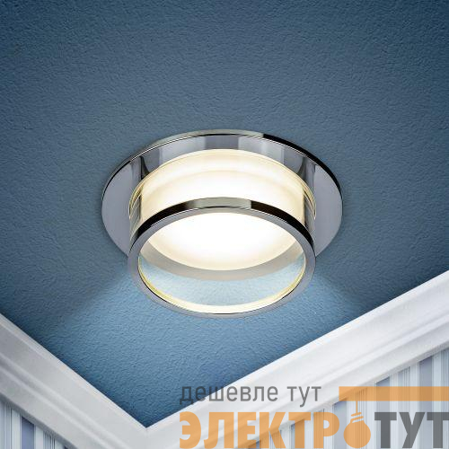 Светильник декоративный DK99 CH MR16 GU5.3 встраив. хром ЭРА Б0058394