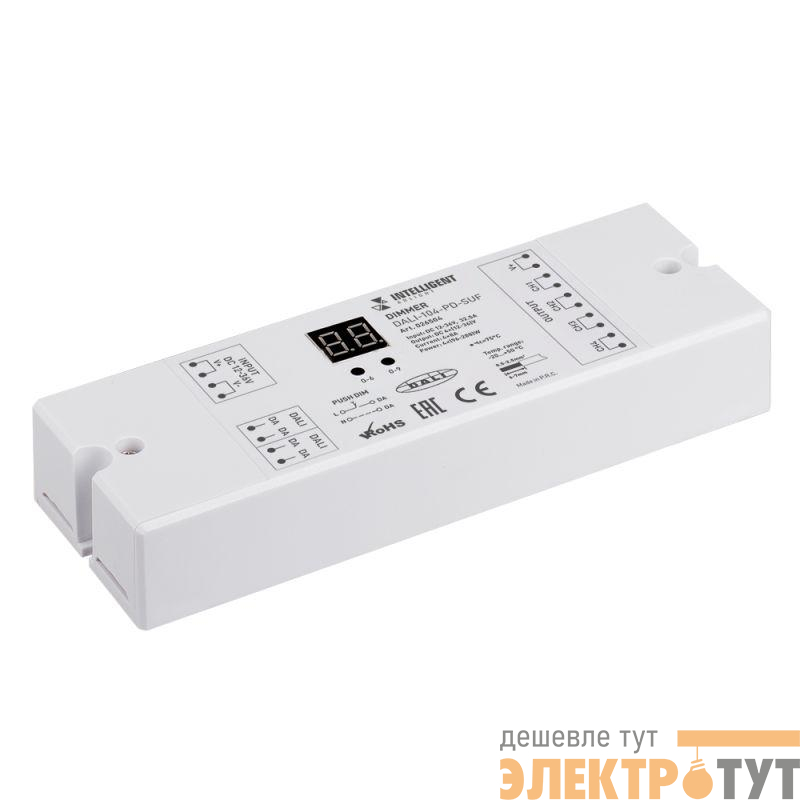 Диммер DALI-104-PD-SUF (12-36В 4х8А) (IP20 пластик) INTELLIGENT ARLIGHT 026504