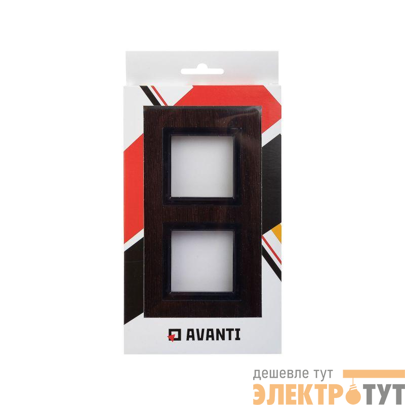 Рамка 2-м 4мод. Avanti натуральн. дерево венге DKC 4402844
