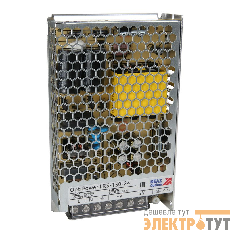 Блок питания панельный OptiPower LRS 150-24 6.5A КЭАЗ 328883