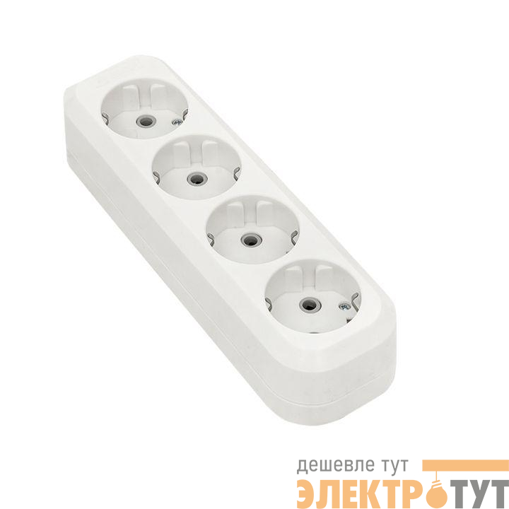 Колодка удлинителя "Эксперт" 16А/3.5кВт 4 гнезда заземл. контакт. EKF AKB16-4