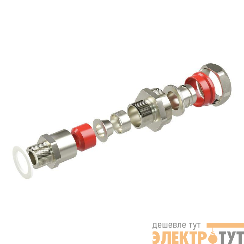 Ввод кабельный универс. серии КАЕРМ для бронир. и небронир. кабеля М50х1.5 d30.8-39мм Dn50 никелированная латунь IP66/IP68 DKC KAEPM6MHK-50