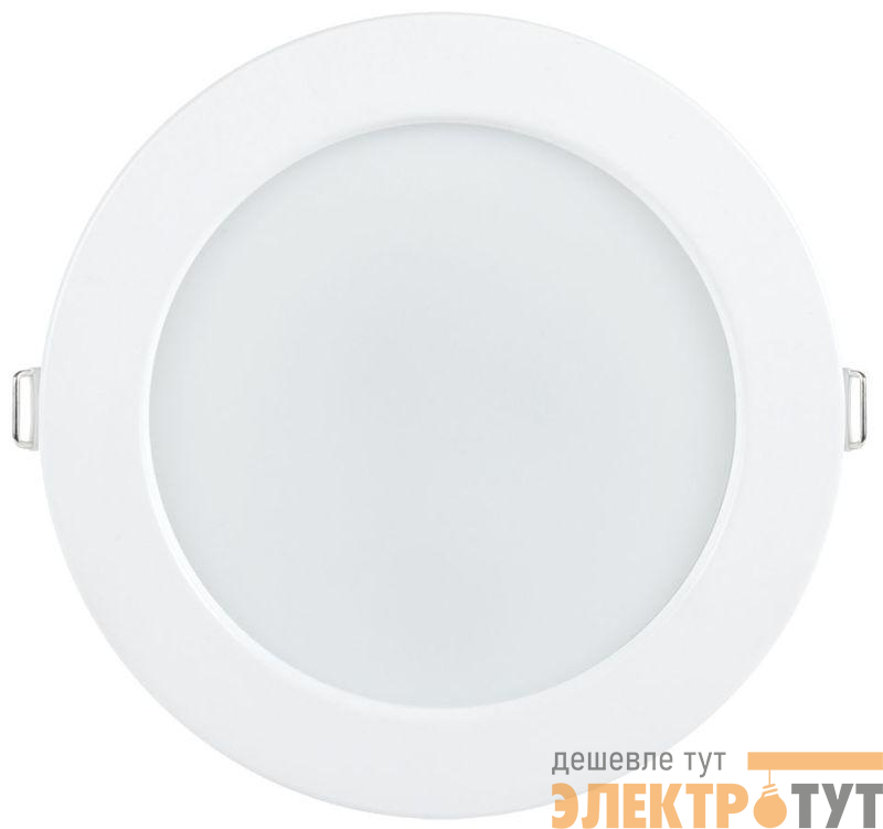 Светильник светодиодный ДВО 1613 12Вт 4000К IP20 даунлайт встраив. круг бел. IEK LDVO0-1613-12-4000-K01