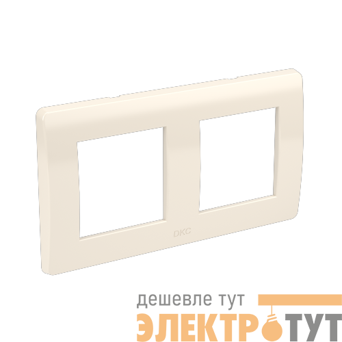 Рамка 2-м 2х2мод. Brava сл. кость RAL9001 DKC 75012O