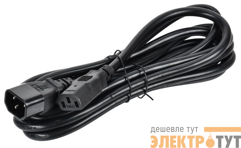 Кабель электропитания PDU 3х1.5 3м с разъемами С13-C14 ITK PC-C13C14-3M