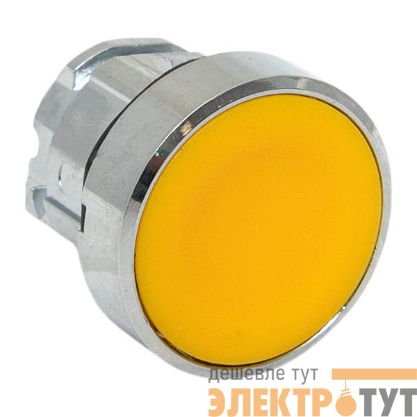 Механизм кнопки исполнительный XB4 IP65 плоский возвратный без фиксации без подсветки желт. EKF XB4BA-Y-65