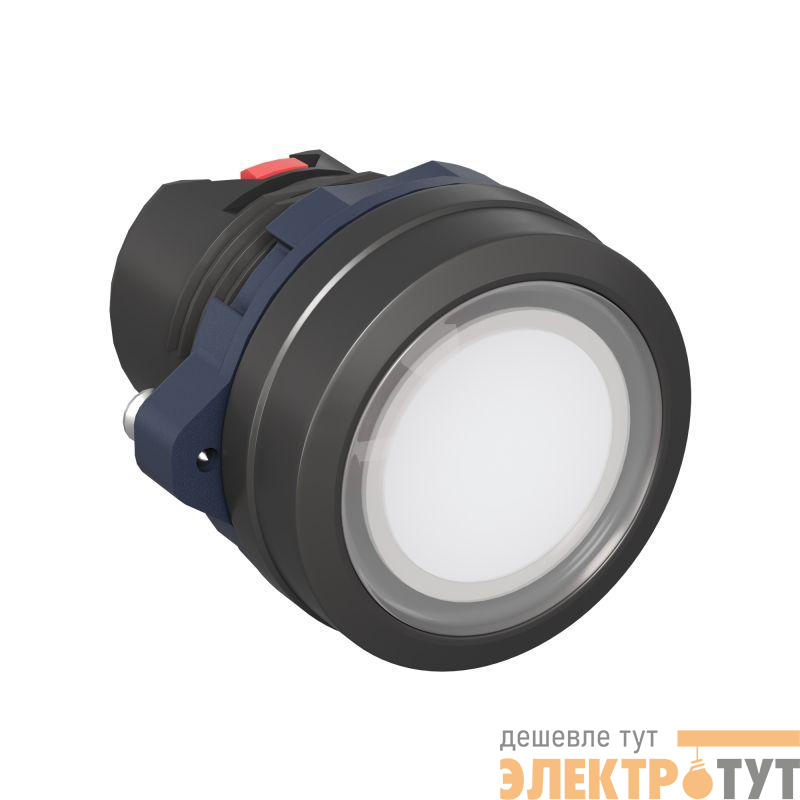 Головка кнопки плоская прозрачная с фиксацией бел. DKC M22P-FLLWP