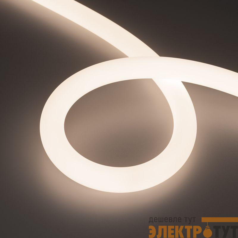 Лента светодиодная MOONLIGHT-TOP-FP-X1088-D25mm 24V Day 4000К 20Вт/м IP65 wire x1 прямой вывод кабеля герметичная (уп.5м) Arlight 038866