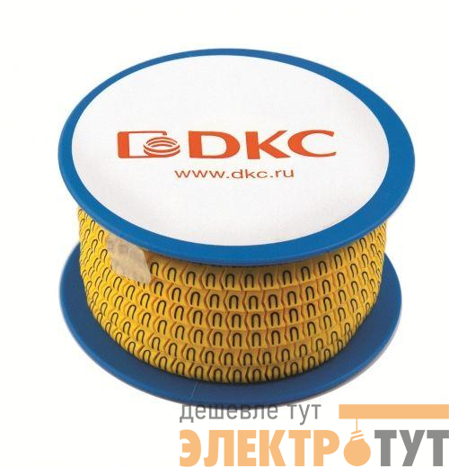 Колечко маркировочное "7" 2.5-5мм черн./желт. (уп.1000шт) DKC AZO307BY