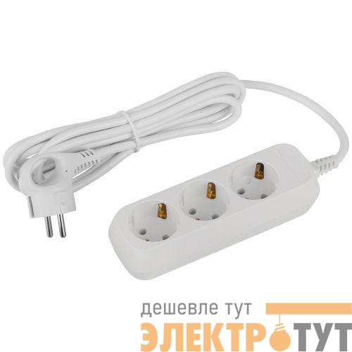 Удлинитель 3х3м с заземл. ПВС 3х1 UDL-16-330-E Greenline Эра Б0064970