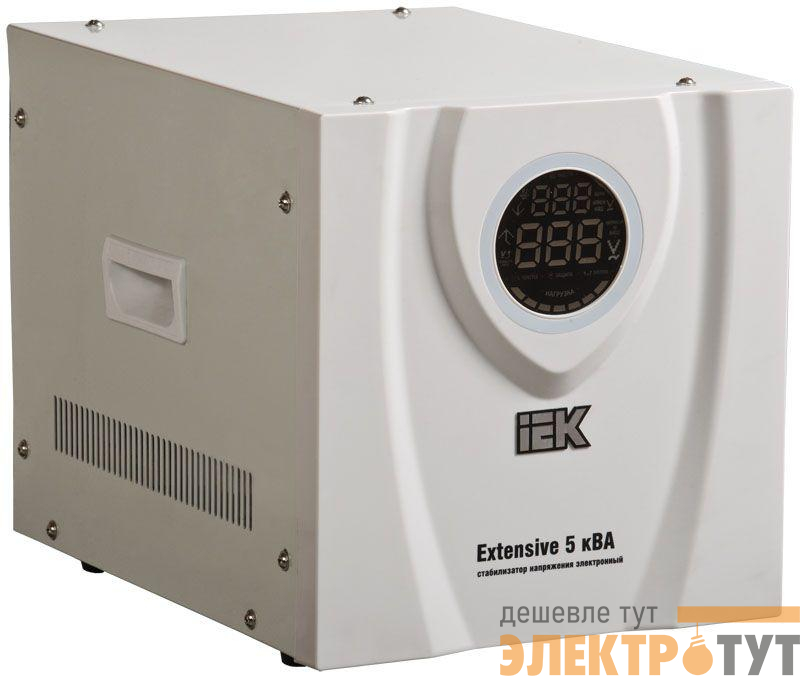 Стабилизатор напряжения Extensive 5кВА переносной IEK IVS23-1-05000