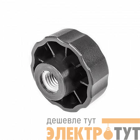 Ручка-барашек d42 с внутр. метал. резьбой M8 пластик. черн. (уп.1шт) Tech-Krep/Zitar 144189