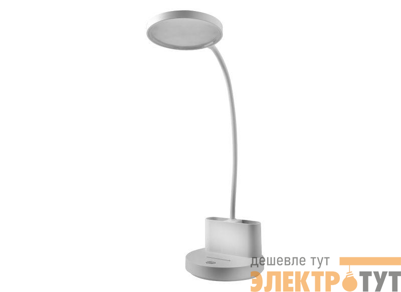 Светильник светодиодный настольный UF-818 C01 6Вт 6000К аккум. 3 ур. яркости) бел. Ultraflash 15162