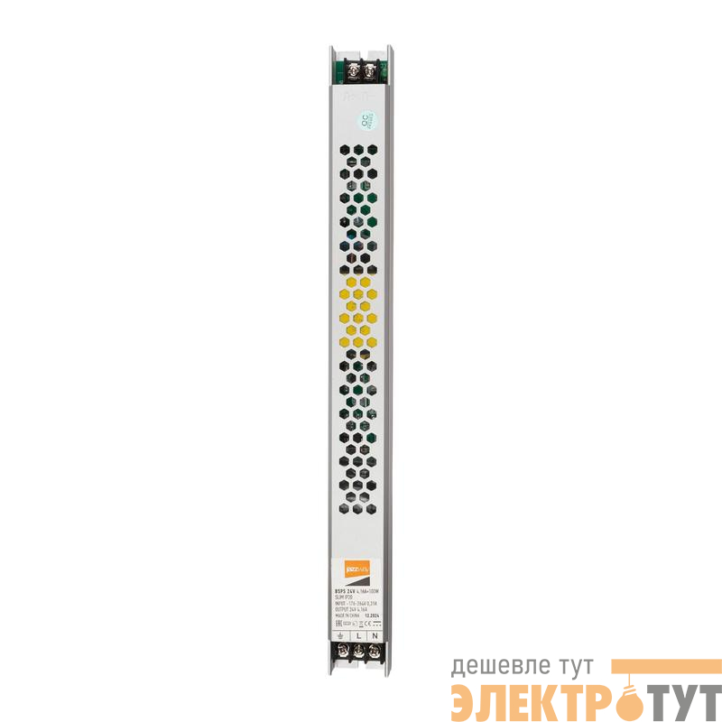 Блок питания для светодиодной ленты BSPS SLIM 100Вт 4.16А 24В IP20 Pro JazzWay 5059900