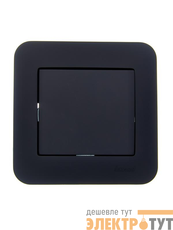 Выключатель 1-кл. 1п СП ASTI 10А IP20 в сборе черн. бархат LEZARD 7081-4242-100