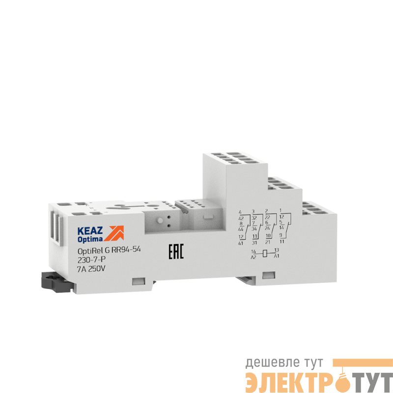 Розетка для реле OptiRel G RR94-54-230-7-P КЭАЗ 281169