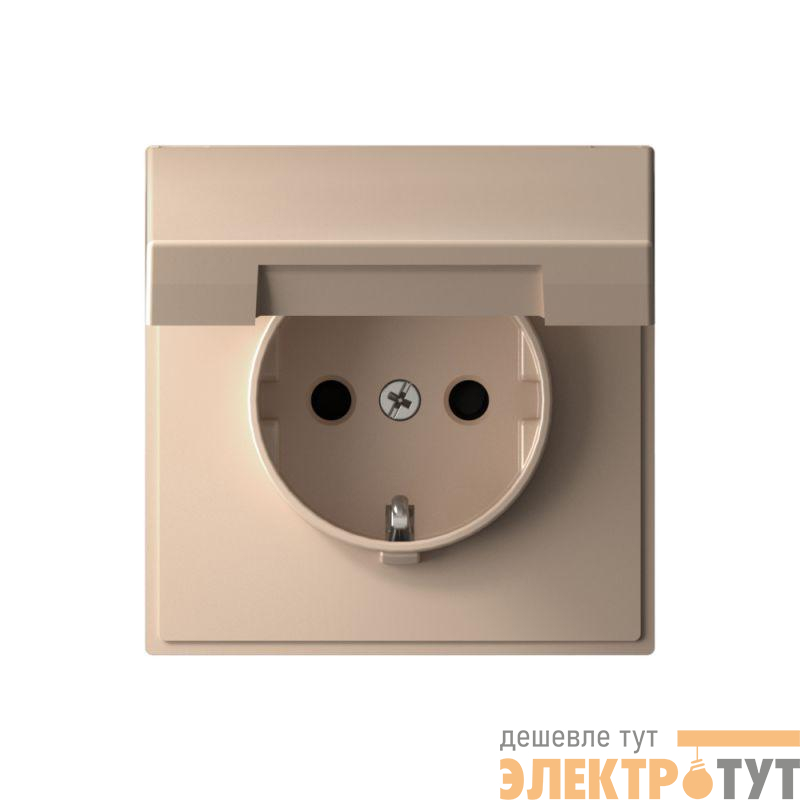 Розетка ArtGallery 16А IP20 с заземл. защ. шторки с крышкой механизм песочн. SE GAL001246
