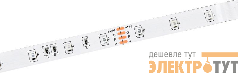 Лента светодиодная LED LSR-2835RGB54-4.8-IP20-12В (уп.5м) ИЭК LSR1-3-054-20-3-05