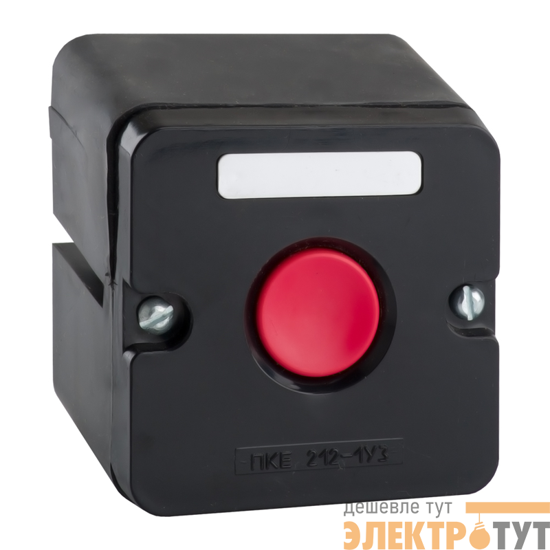 Пост кнопочный ПКЕ-212 1 У3 IP40 красн. кнопка КЭАЗ 150744