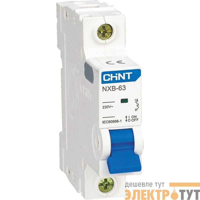 Выключатель автоматический модульный 1п C 16А 4.5кА NXB-63S (R) CHINT 296710