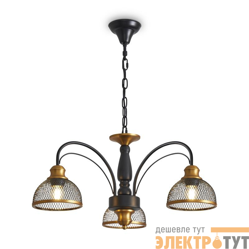 Светильник Caz 3х60Вт E27 IP20 подвесной Freya FR5527PL-03BBZ