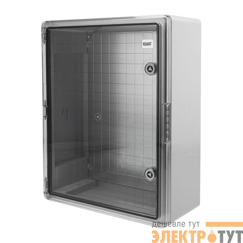 Корпус ЩМПп 500х400х180мм УХЛ1 IP65 с прозр. дверцей и монтажной панелью АБС пластик. Rexant 11-0414