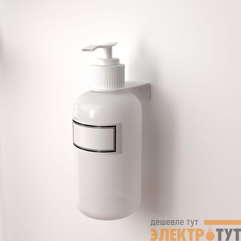 Держатель дозатора для жидкого мыла и шампуней на 1 флакон настенный бел. Rexant 38-0698