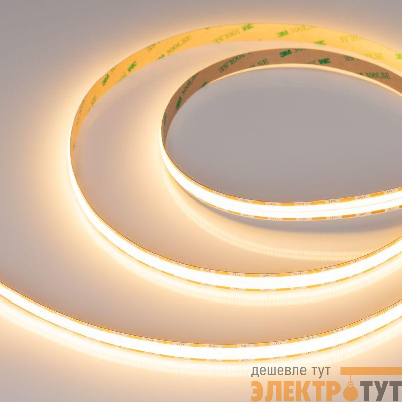 Лента светодиодная COB-X1088-12mm 24V Warm 2700К 22Вт/м IP20 (уп.5м) Arlight 046933