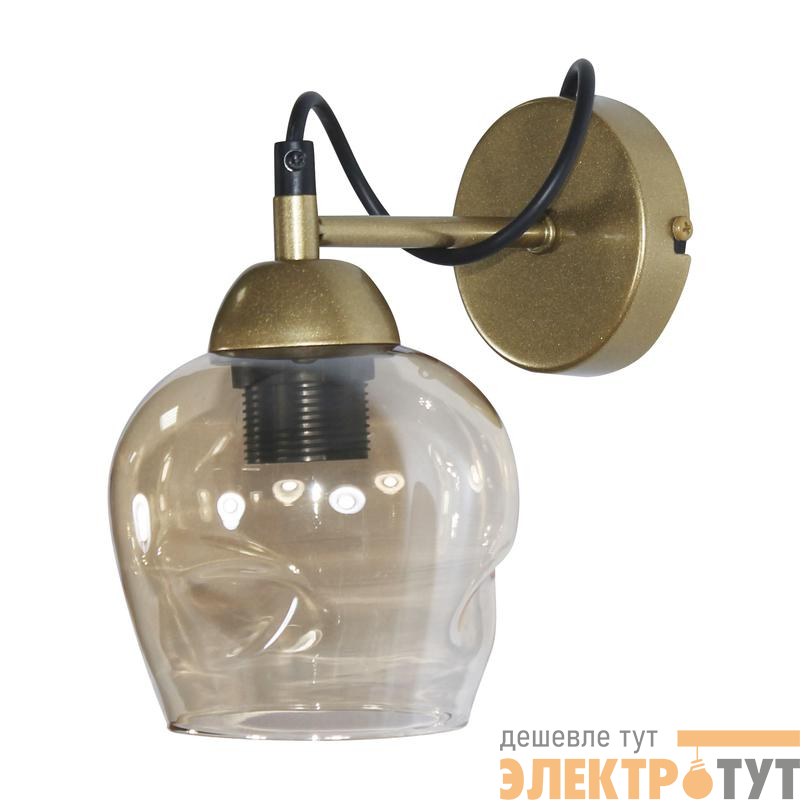 Светильник "Мирра" 511 (плафон 8268) НББ 01-60-181 Е27 [ИМ] настен. зол. Элетех 1005405274