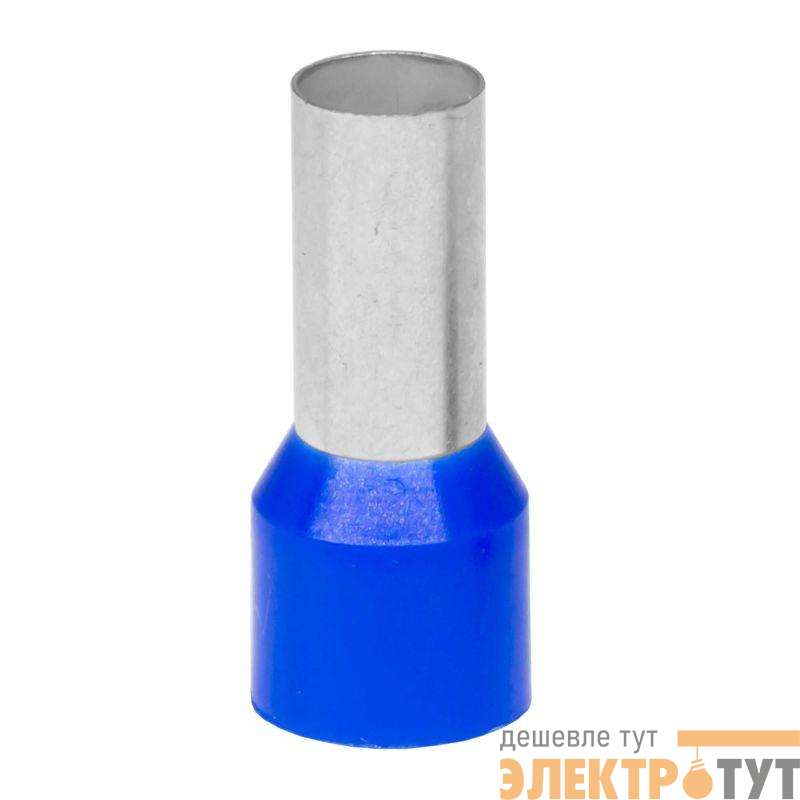 Наконечник-гильза с изолирован. фланцем для жилы 16кв.мм длина контактн. части 18мм син. DKC IF16-18BL