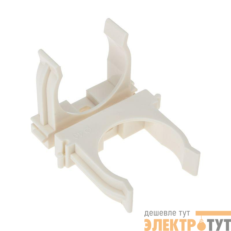 Держатель для труб (клипса) d40мм для монтажного пистолета бел. Rexant 28-0440-3