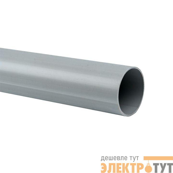 Труба ПВХ гладкая жесткая d50 сер. (дл.3м) EKF trg-50-3n
