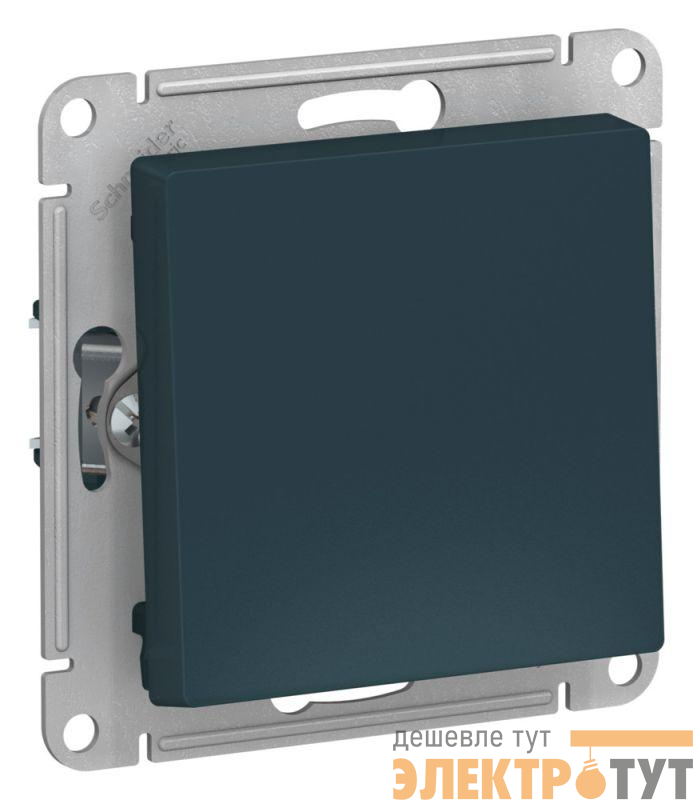 Выключатель 1-кл. AtlasDesign 2-п. 10А мех. изумруд SE ATN000821