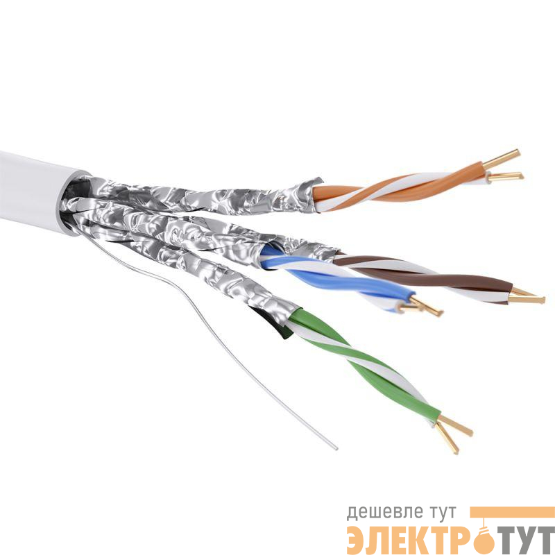 Кабель CAT 6 U/FTP нг(А)-HF (бухта 305м) бел. DKC RN6UFA01WH