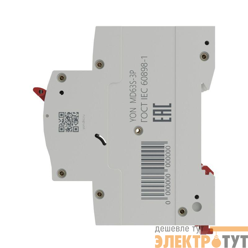 Выключатель автоматический модульный 3п D 32А 4.5кА YON max MD63S YON MD63S-3PD32