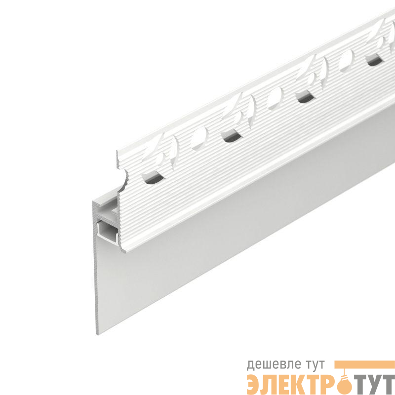 Профиль PLINTUS-FANTOM-H35-2000 WHITE L2000 алюм. Arlight 043666