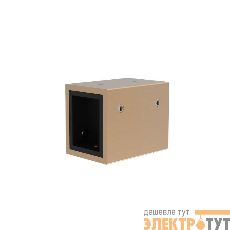 Коннектор прямой с питанием ART-APRIORI-CON-H-POWER (GD горизонтальный) IP20 металл Arlight 037627