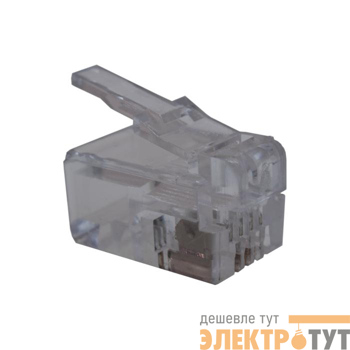 Коннектор 4P4C (RJ-11) (уп.100шт) SUPRLAN 10-0229