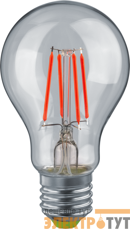 Лампа светодиодная 95 134 NLL-F-A60-5-230-R-E27 для гирлянд БелтЛайт красн. NAVIGATOR 95134