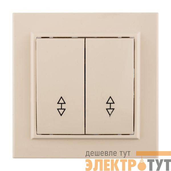 Переключатель проходной 2-кл. СП Минск 10А IP20 беж. EKF ERV10-026-20
