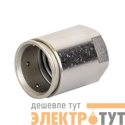 Муфта труба-коробка d63мм IP66/IP67 М63х1.5 внутр. резьба никелир. латунь DKC 6112-A63N