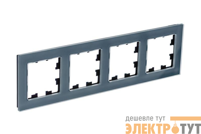 Рамка 4-м AtlasDesign Nature натур. стекло грифель SE ATN360704