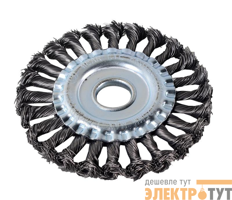 Щетка для УШМ плоская крученая 125мм Вихрь 73/1/3/46
