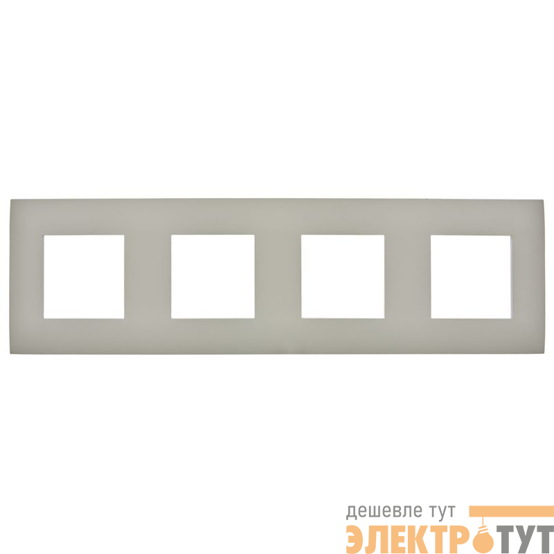 Рамка 4-м SKANDY SK-F01B беж. IEK SK-M42-K10