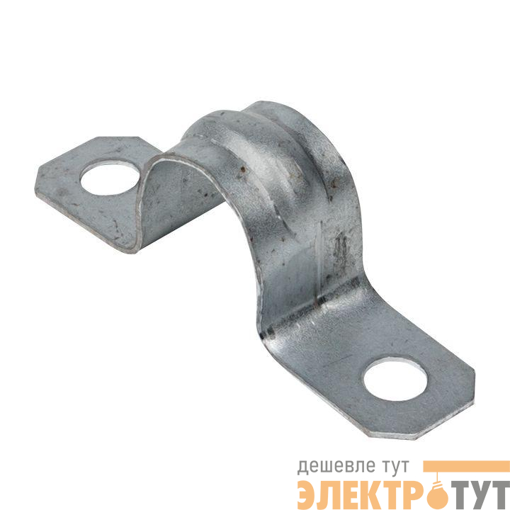 Скоба крепежная двухлапковая d16-17мм метал. EKF sm-2-16-17