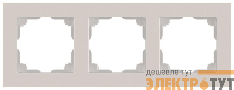 Рамка 3-м СП Accent 6-503-06 перламутр. Intro Б0063789