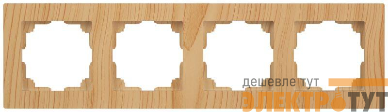 Рамка 4-м СП Accent 6-504-11 сосна Intro Б0063771